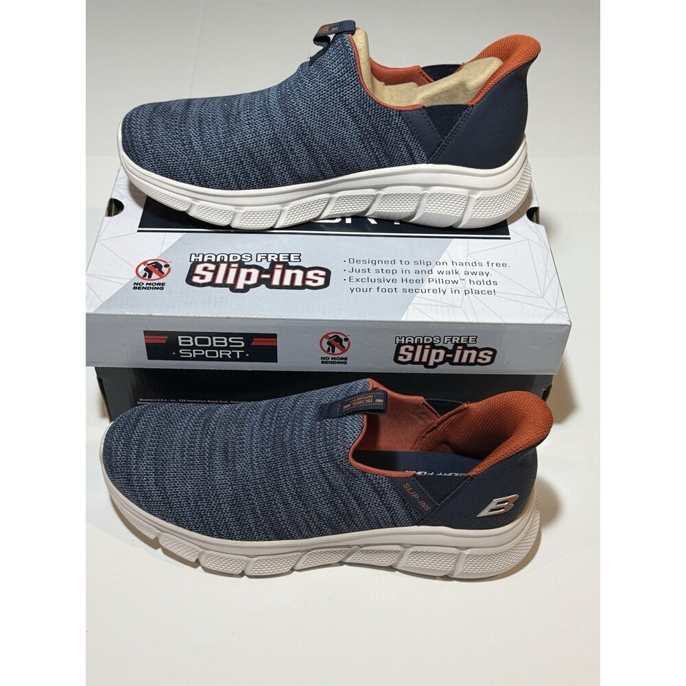 Bobs Sport Hands Free Heights Edge Navy Men’s 10.5 Sneakers – NWT